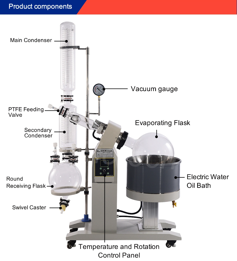 Automatic Lifting Rotary Evaporation Instrument Rotary Evaporator 50L