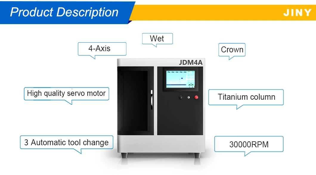 Dental Lab Automatic 4-Axis Intelligent Cutting Machine Milling Machine